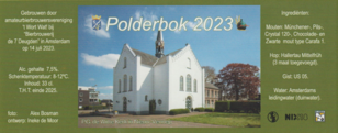 Etiket van de Polderbok 2023